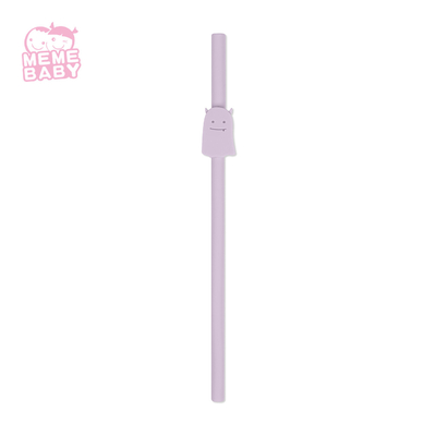 Animal Shape Baby Silicone Drinking Straw Custom Soft Foldable
