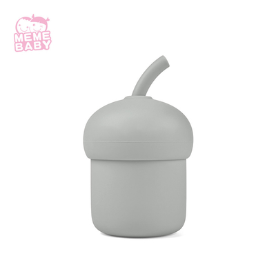 Cute Cake Shape Silicone Sippy Cup Eco Nodic Christmas Kids Dinner Gift Set