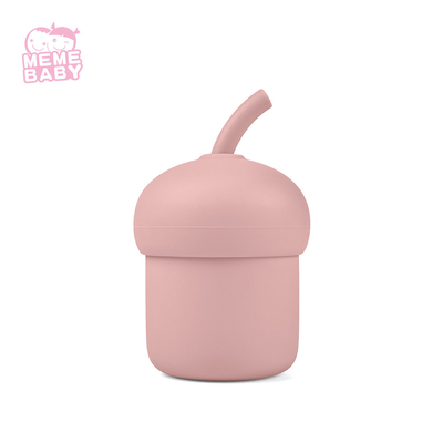 Cute Cake Shape Silicone Sippy Cup Eco Nodic Christmas Kids Dinner Gift Set