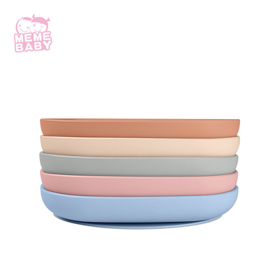 Baby Silicone Feeding Plate LFGB BSCI Infants Essentials Toddlers With Strong Suction