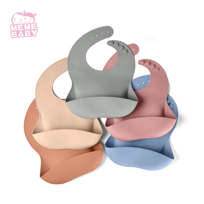 Feeding Silicone Baby Bib Big Food Catching Eco Friendly Sustainable Infant Kid