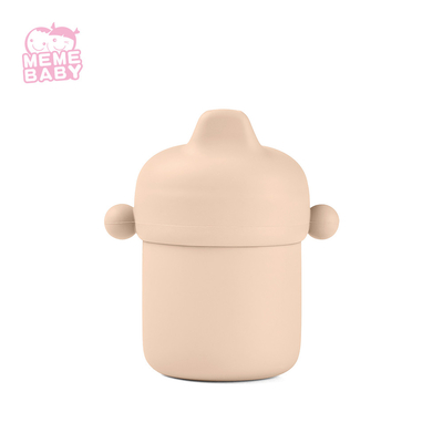 Anti Drip Microwave Safe Silicone Sippy Cup Baby Use With Lid