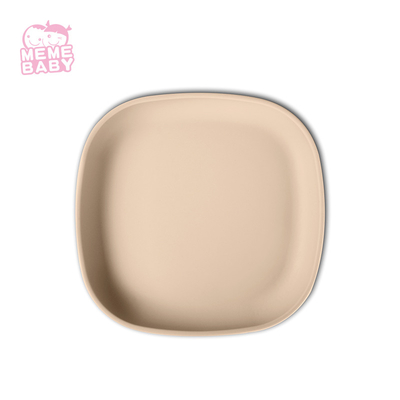 Microwave  Safe Silicone Dinner Set Clay Beige Pink Blue Grey 18cm