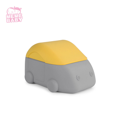 Silicone Baby Bowl Car Weaning Dinnerware Set Environmentally Friendly Kid WIth Lid