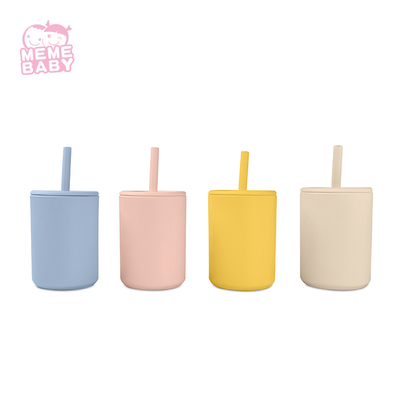 BPA Free Silicone Straw Cup
